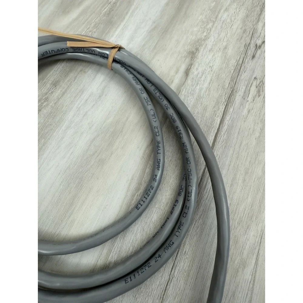 Lot Of 5 6ft DB9 Male to DB9 Female Serial RS-232 Cable – Gray